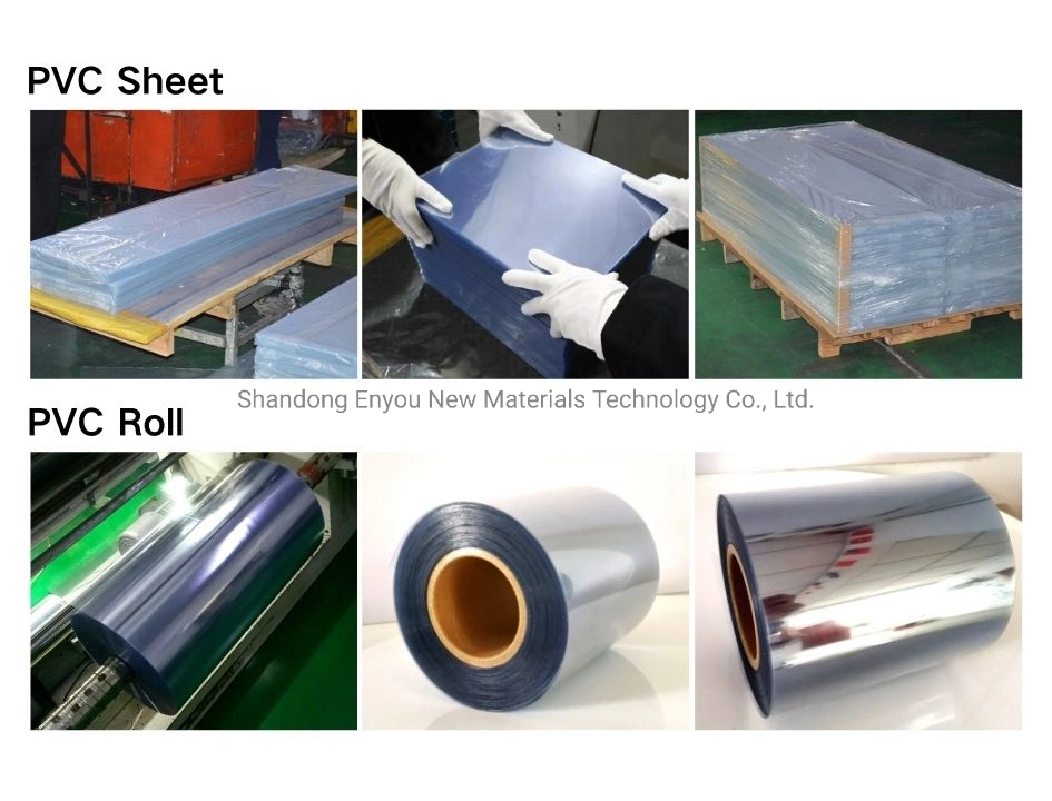 Glossy/Matt PVC Plastic Roll for Thermoforming PVC Plastic Transparent Clear Sheet Rigid PVC Film Roll