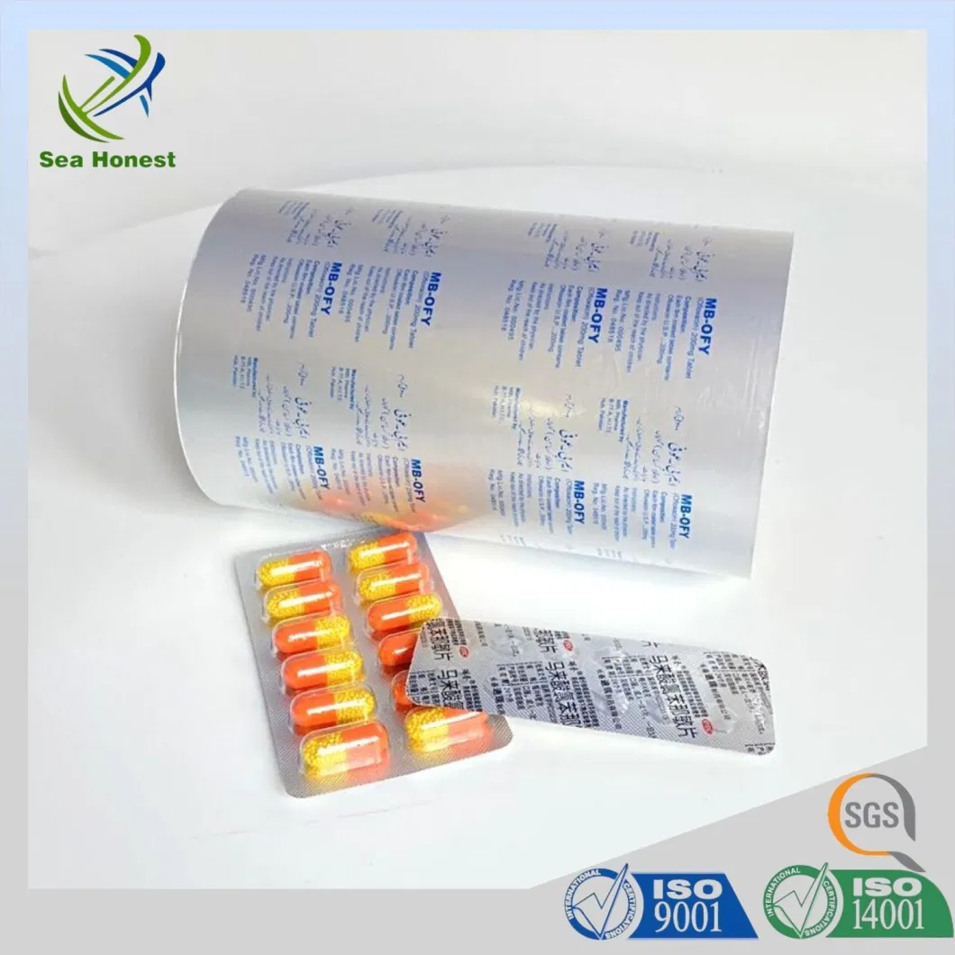 Pharmaceutical Packing Ptp Alu Foil and PVC Sheet Film for Blister Packaging